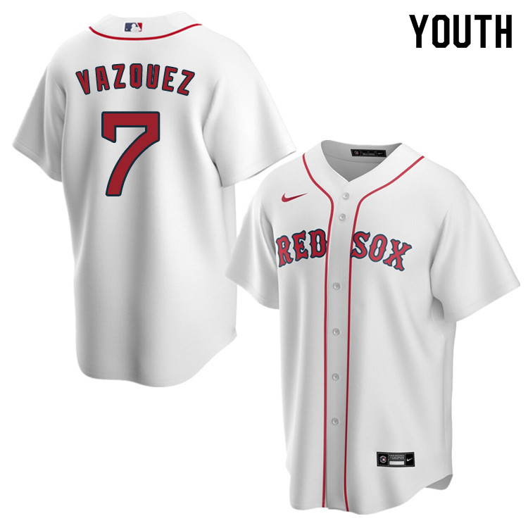 Nike Youth #7 Christian Vazquez Boston Red Sox Baseball Jerseys Sale-White